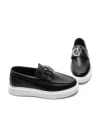 Mocasini Barbati 5NXE56 BLACK-WHITE | EXCENTRIC SHOES
