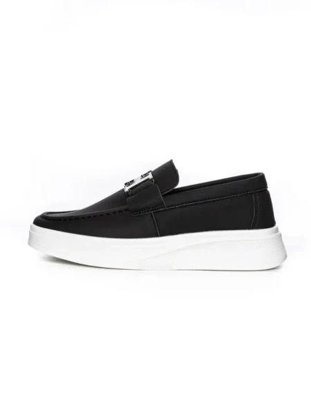 Mocasini Barbati 5NXE55 BLACK-WHITE | EXCENTRIC SHOES