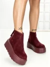 Ghete Dama cu Platforma 58WL19 WINERED | MEI