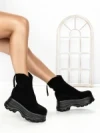 Ghete Dama cu Platforma 68WL6 BLACK | MEI