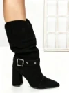 Ghete Dama din piele naturala 6GS9 BLACK | PANTOFUL