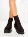 Ghete Dama cu Platforma 3AL77 BROWN-LEOPARD | MEI