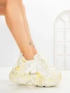 Pantofi Sport Dama cu Platforma 9999-6 YELLOW | MEI
