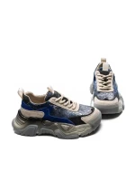 Pantofi Sport Dama din piele naturala 39008 BLUE | ADVANCER