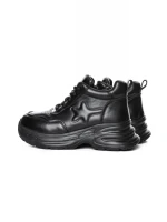 Ghete Dama din piele naturala 10781 BLACK | ADVANCER
