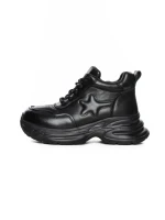 Ghete Dama din piele naturala 10781 BLACK | ADVANCER