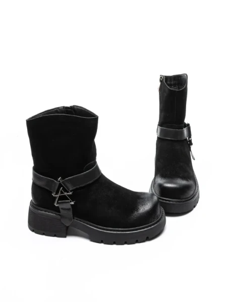 Ghete Dama din piele naturala 10856-2 BLACK | ADVANCER