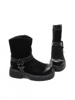 Ghete Dama din piele naturala 10856-2 BLACK | ADVANCER