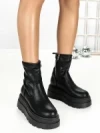 Ghete Dama cu Platforma 68WL35 BLACK | MEI