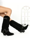 Cizme Dama cu Toc 6AH22 BLACK | MEI