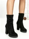 Botine cu Toc Gros 6AH37 BLACK | MEI