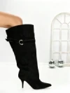 Cizme Dama cu Toc 6XKK5 BLACK | MEI