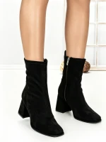 Botine cu Toc Gros 6GS10 BLACK | MEI