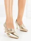 Pantofi Stiletto 77-543 GOLD | CM