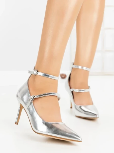 Pantofi Stiletto 77-550 SILVER | CM
