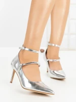 Pantofi Stiletto 77-550 SILVER | CM