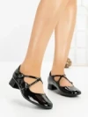 Pantofi cu Toc mic 8242 BLACK | CM