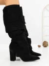 Cizme Dama cu Toc 6XKK11 BLACK | MEI