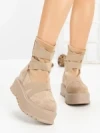 Ghete Dama cu Platforma 56WL1 APRICOT | MEI