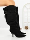 Cizme Dama cu Toc 6XKK5 BLACK | MEI