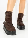 Ghete Dama cu Platforma 66WL19 BROWN | MEI