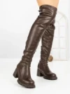 Cizme Dama cu Toc 67WL22 BROWN | MEI