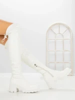 Cizme Dama cu Toc 67WL22 WHITE | MEI