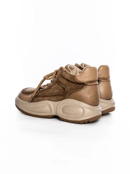 Ghete Dama din piele naturala 10875 KHAKI | FRANCO GERARDO