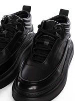 Ghete Barbati din piele naturala 5788 BLACK | ADVANCER