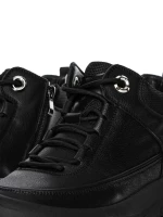 Ghete Barbati din piele naturala E18013 BLACK | ADVANCER