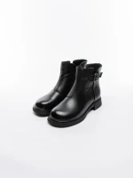 Ghete Dama din piele naturala 8791 BLACK | ADVANCER