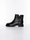 Ghete Dama din piele naturala 8791 BLACK | ADVANCER