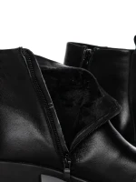 Ghete Dama din piele naturala 3216 BLACK | ADVANCER