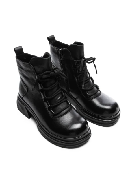Ghete Dama din piele naturala 8696 BLACK | ADVANCER