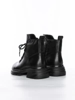 Ghete Dama din piele naturala 8696 BLACK | ADVANCER