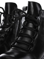 Ghete Dama din piele naturala 8696 BLACK | ADVANCER