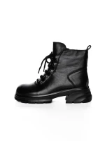 Ghete Dama din piele naturala 8696 BLACK | ADVANCER