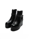 Ghete Dama cu Platforma K151-255 BLACK | ADVANCER