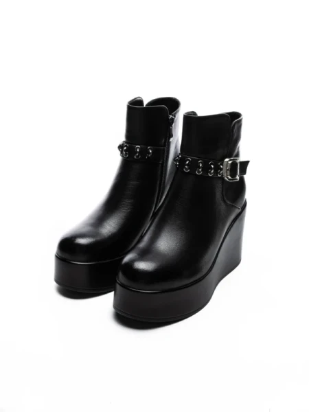 Ghete Dama cu Platforma K151-255 BLACK | ADVANCER
