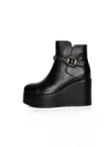Ghete Dama cu Platforma K151-255 BLACK | ADVANCER