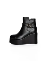 Ghete Dama cu Platforma K151-255 BLACK | ADVANCER