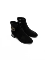 Ghete Dama din piele naturala K192-259R BLACK | ADVANCER