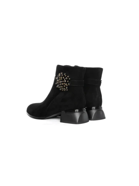 Ghete Dama din piele naturala K192-259R BLACK | ADVANCER
