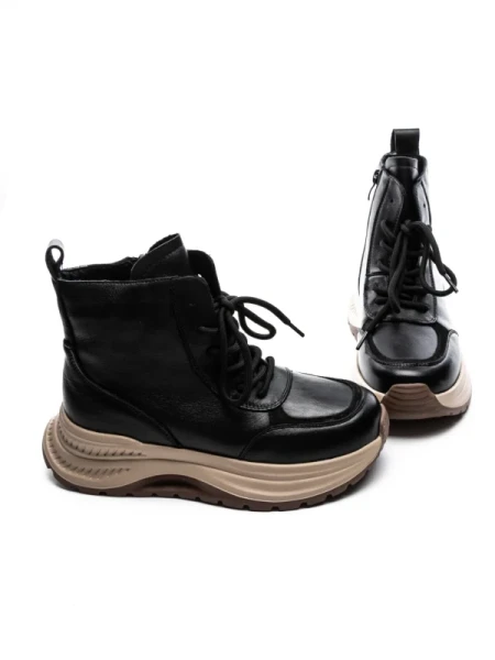 Ghete Dama din piele naturala 7150 BLACK | ADVANCER