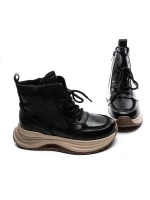 Ghete Dama din piele naturala 7150 BLACK | ADVANCER
