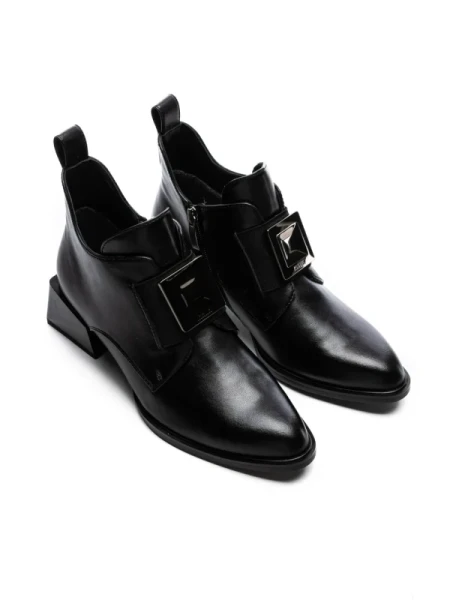 Ghete Dama din piele naturala 23-1987-1 BLACK | ADVANCER