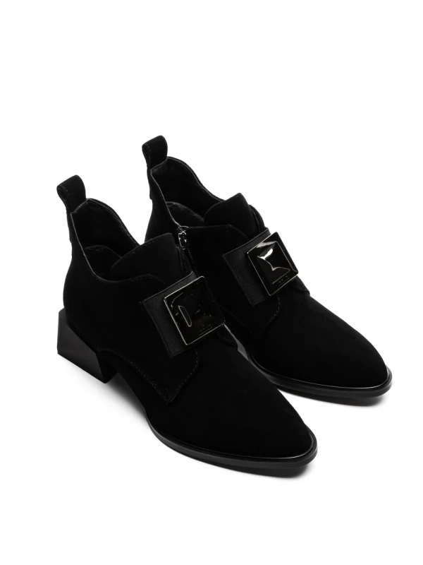 Ghete Dama din piele naturala 23-1987-1R BLACK | ADVANCER