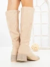 Cizme Dama cu Toc LQ-66 BEIGE | STEPHAN