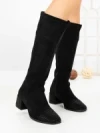 Cizme Dama cu Toc LQ-66 BLACK | STEPHAN