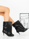 Botine cu Toc Subtire 52295 BLACK | GALLEVANI